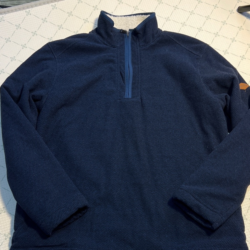 ORVIS sherpa lined quarter zip